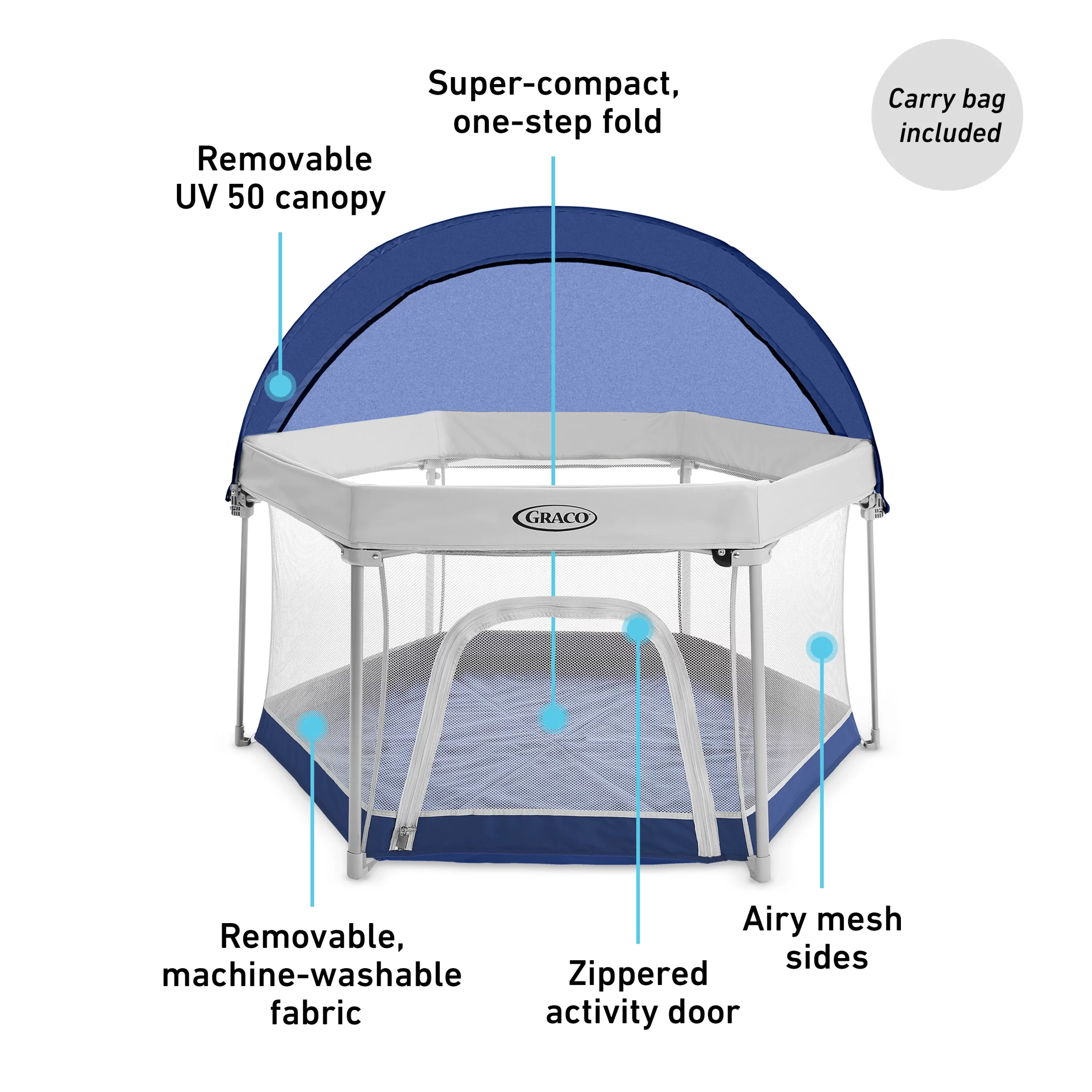 Graco Pack ‘n Play LiteTraveler LX Playard - Canyon