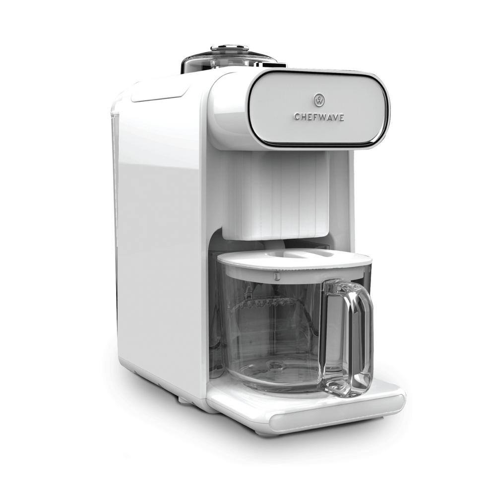 CHEFWAVE  Milkmade Auto Clean White Non-Dairy Milk Maker with 6-Plant-Based Programs