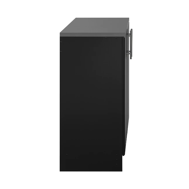 Prepac BEB-3216 Elite Home Storage Black Base Cabinet with Melamine Countertop
