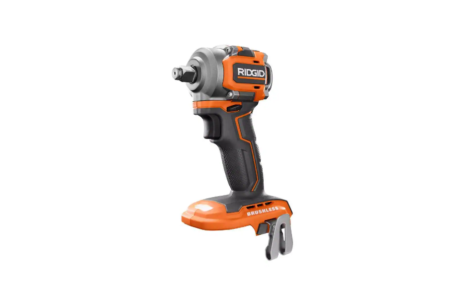 RIDGID R87208B 18V SubCompact Brushless Cordless 1/2 in. Impact Wrench (Tool Only) with Belt Clip