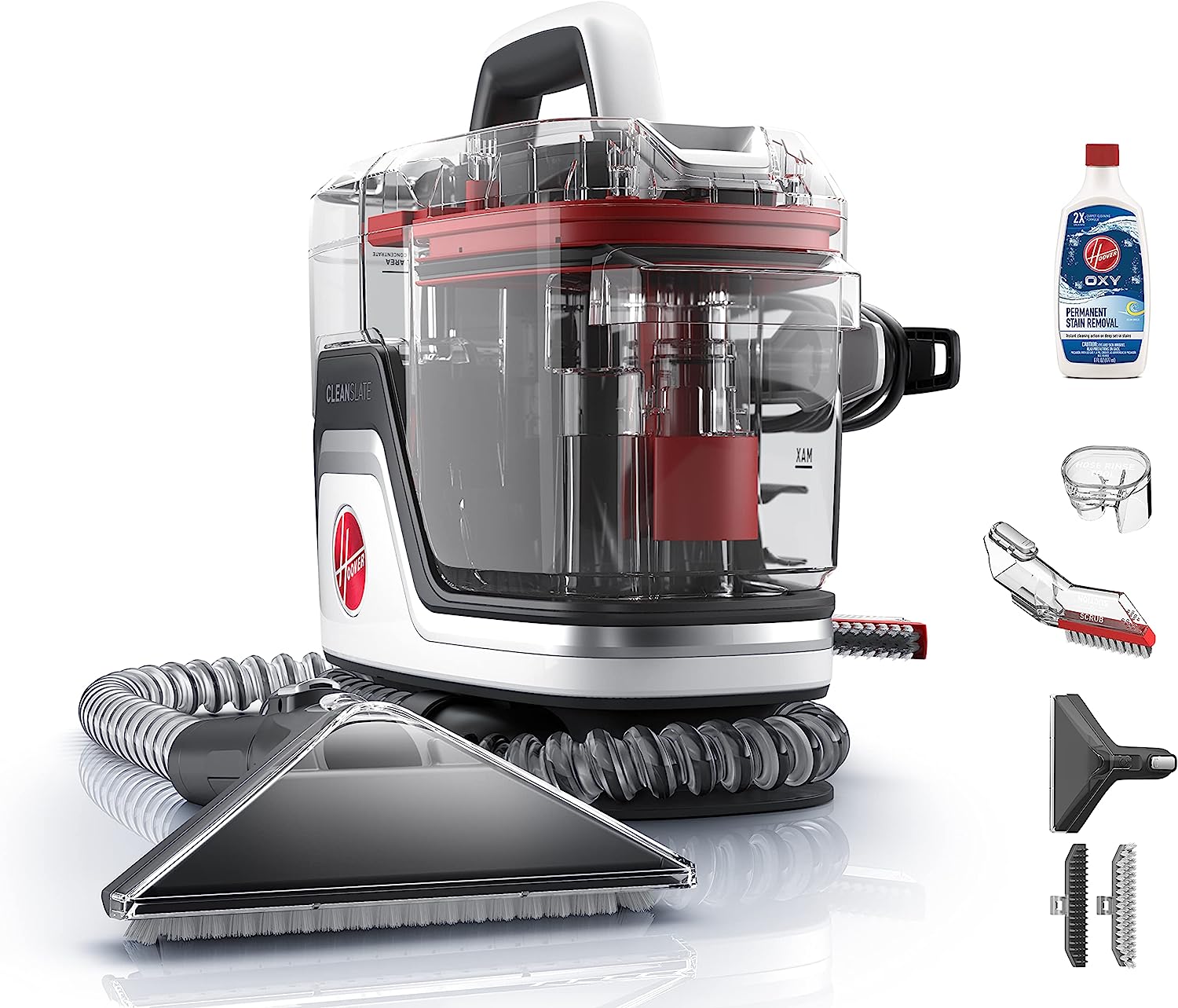 Hoover CleanSlate Plus Carpet & Upholstery Spot Cleaner. Stain Remover. Portable. FH14050. White