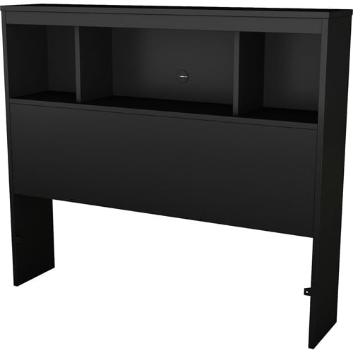 South Shore Spark Bookcase Headboard. Twin. Pure Black