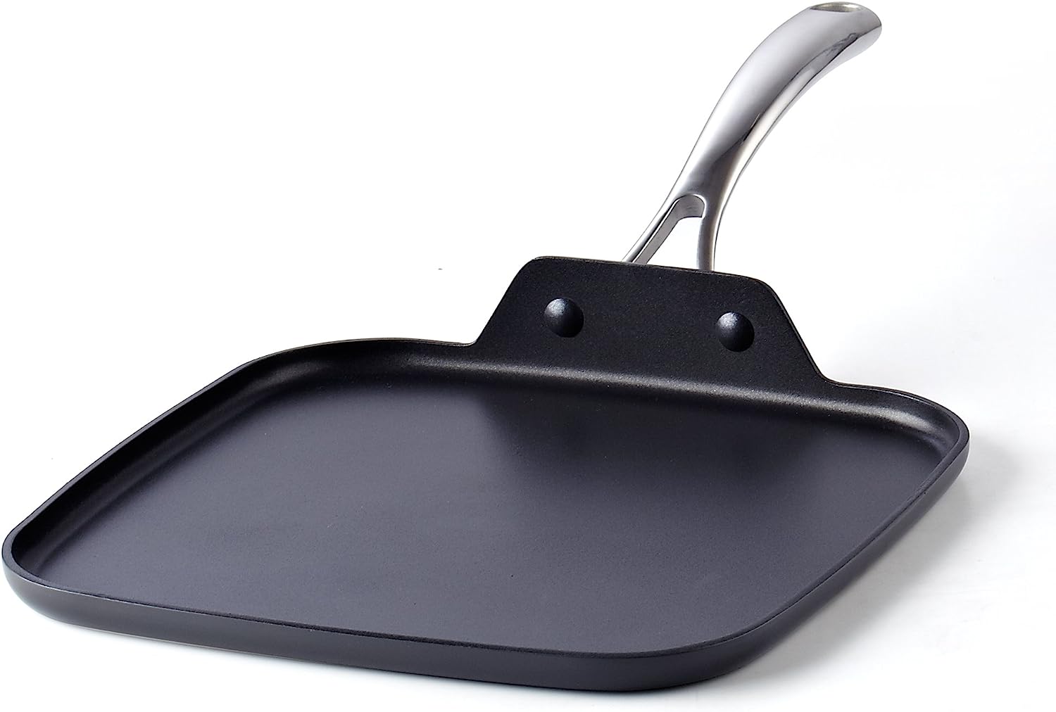 Cooks Standard Hard Anodized Nonstick Square Griddle Pan. 11 x 11-Inch. Black