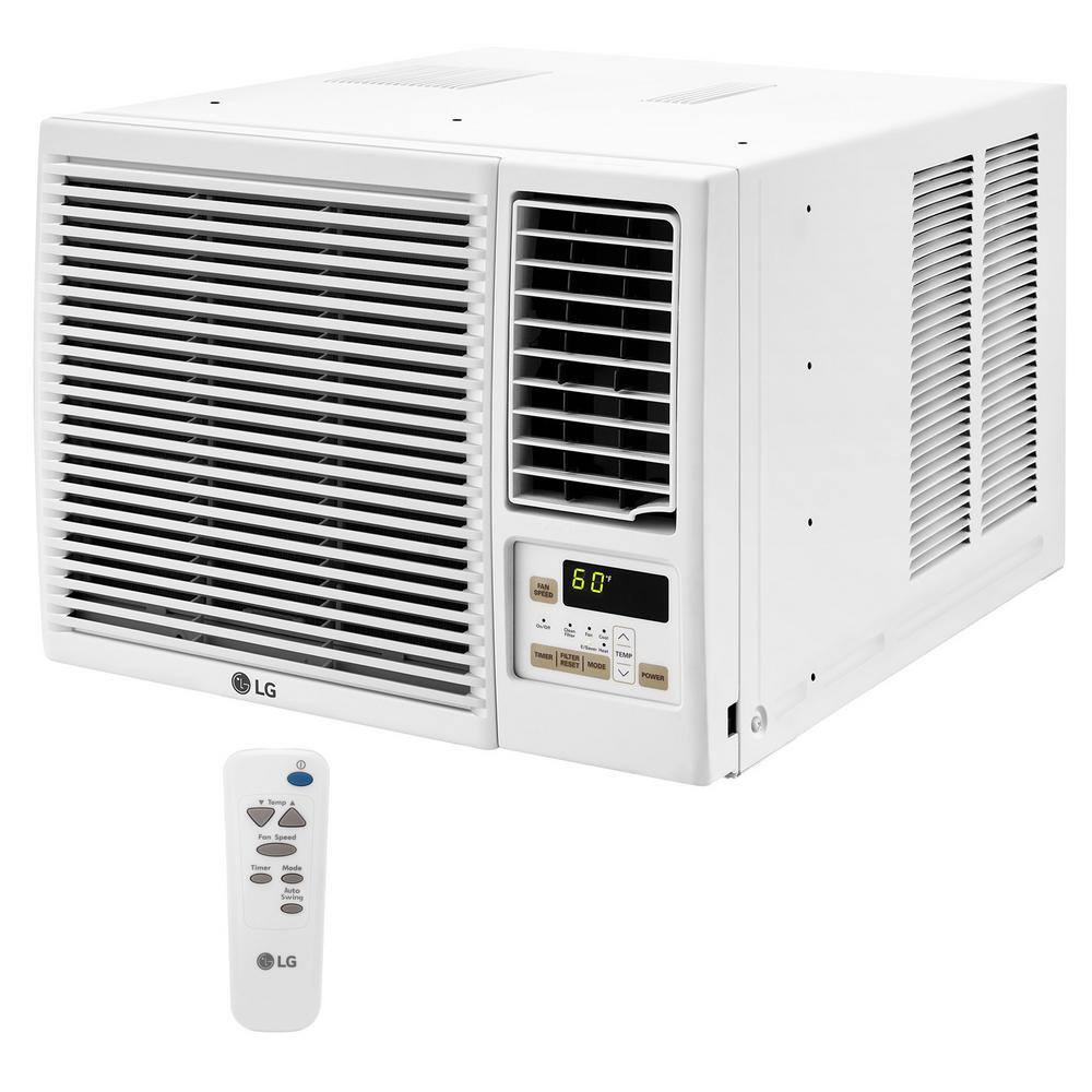 LG LW8023HRSM 7.500 BTU 115-Volt Window Air Conditioner Cools 320 sq. ft. with Cool and Heat. Wi-Fi Enabled in White