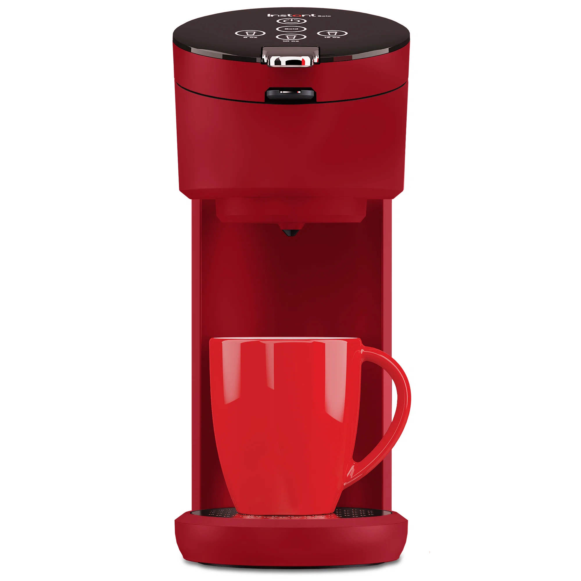 INSTANT 140-6015-01 40 oz. Solo Single Cup Maroon Drip Coffee Maker with Water Tank Capacity