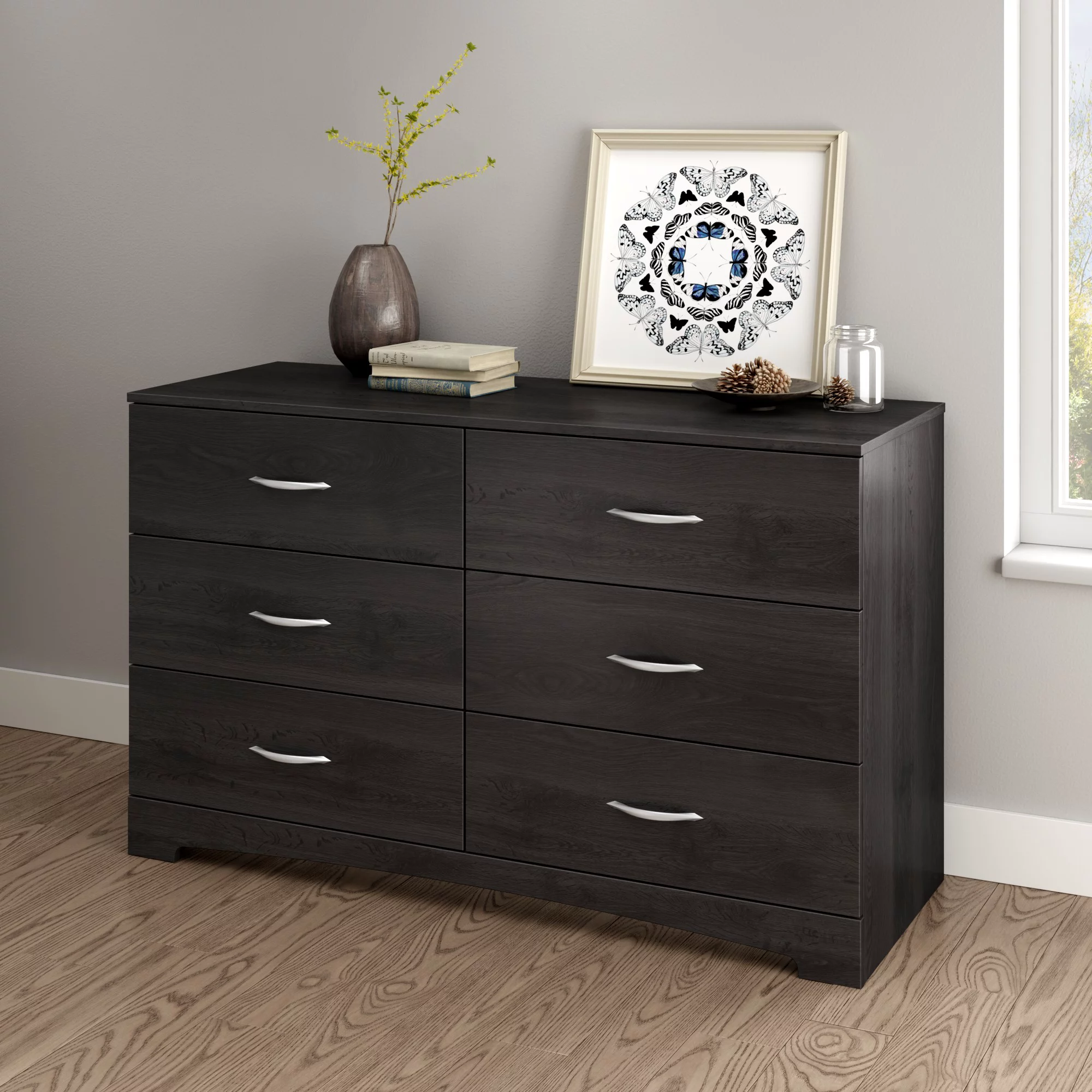 South Shore SoHo 6-Drawer Double Dresser. Multiple Finishes