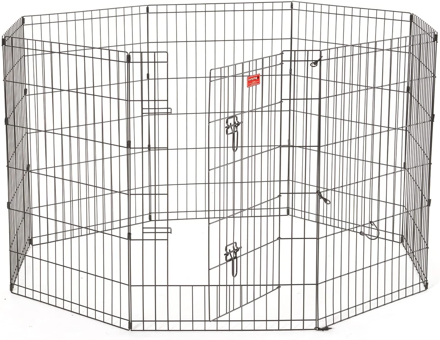 Lucky Dog 36″H Heavy Duty Exercise Pen with Stakes