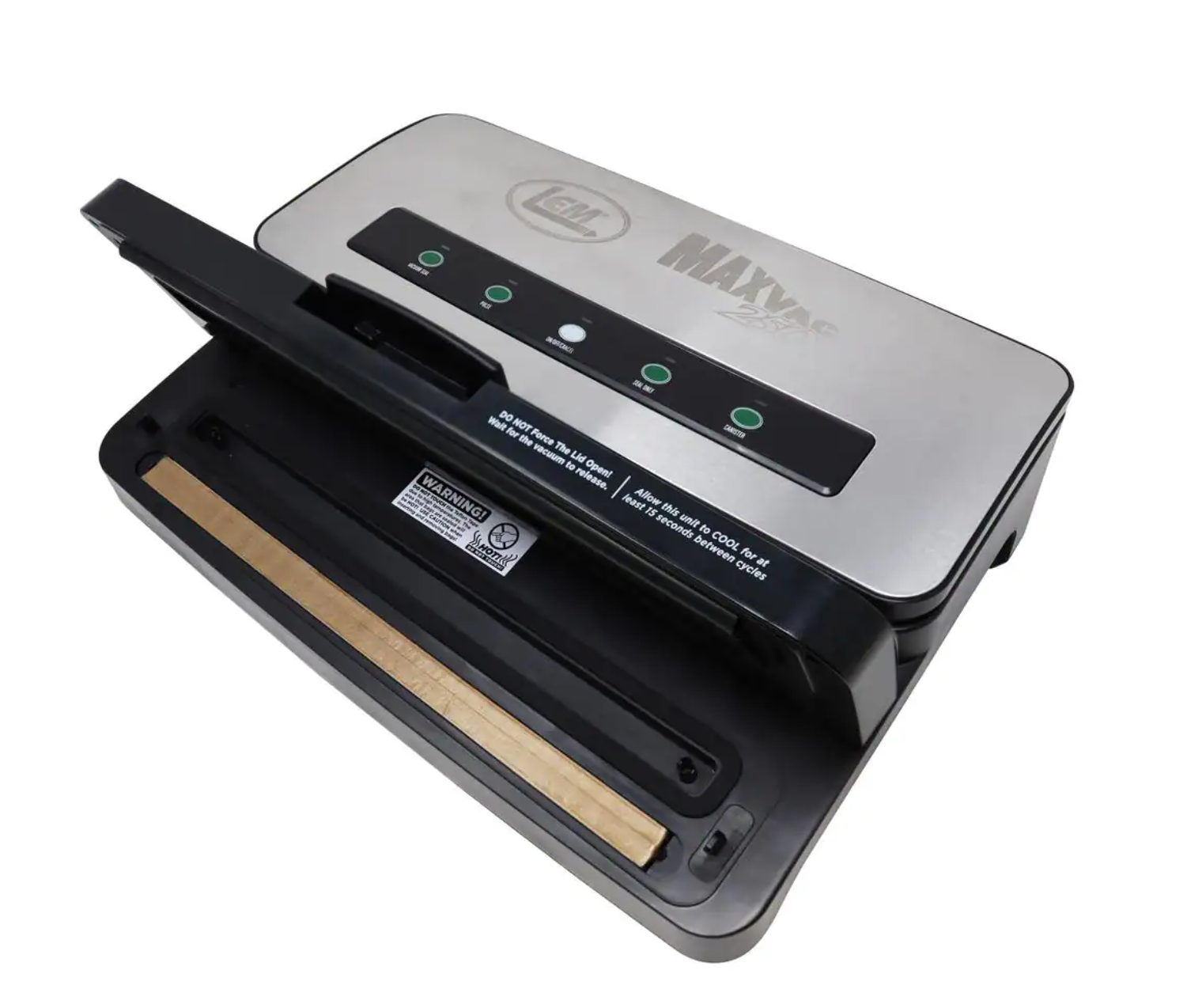 Stainless Steel Vacuum Sealer with Bag Cutter and Holder