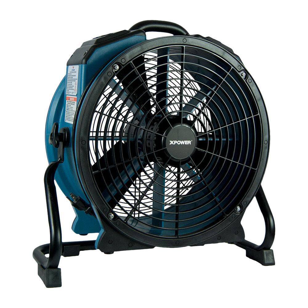 XPOWER X-47ATR 3600 CFM Professional 18 in. Variable Speed Sealed Motor Axial Fan with Timer and Daisy Chain