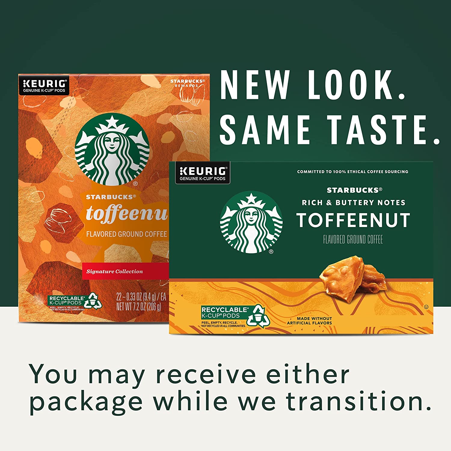 Starbucks Medium Roast K-Cup Coffee Pods. Toffeenut for Keurig Brewers. 10 Count (Pack of 6)