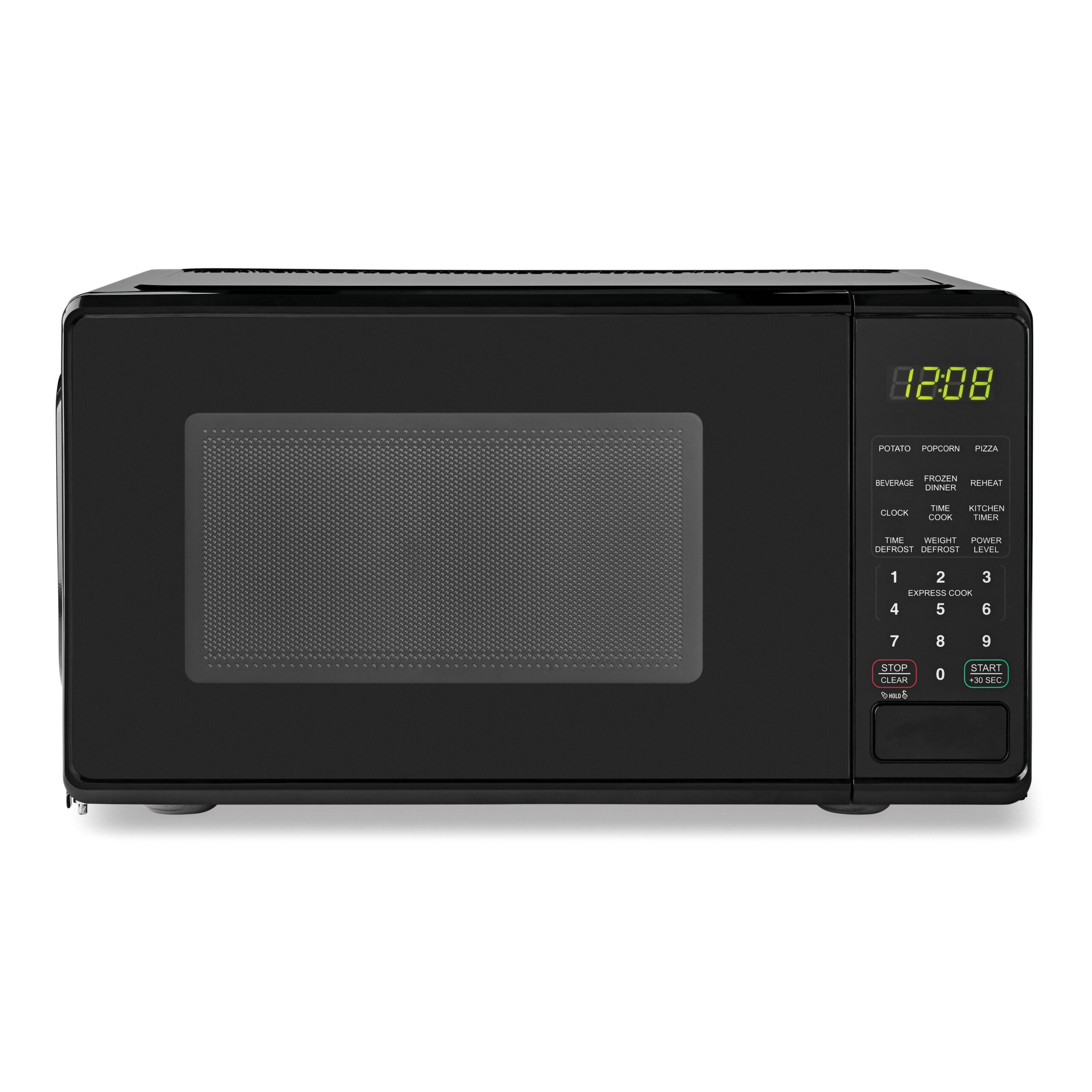 Mainstays 0.7 Cu ft Compact Countertop Microwave Oven. Black