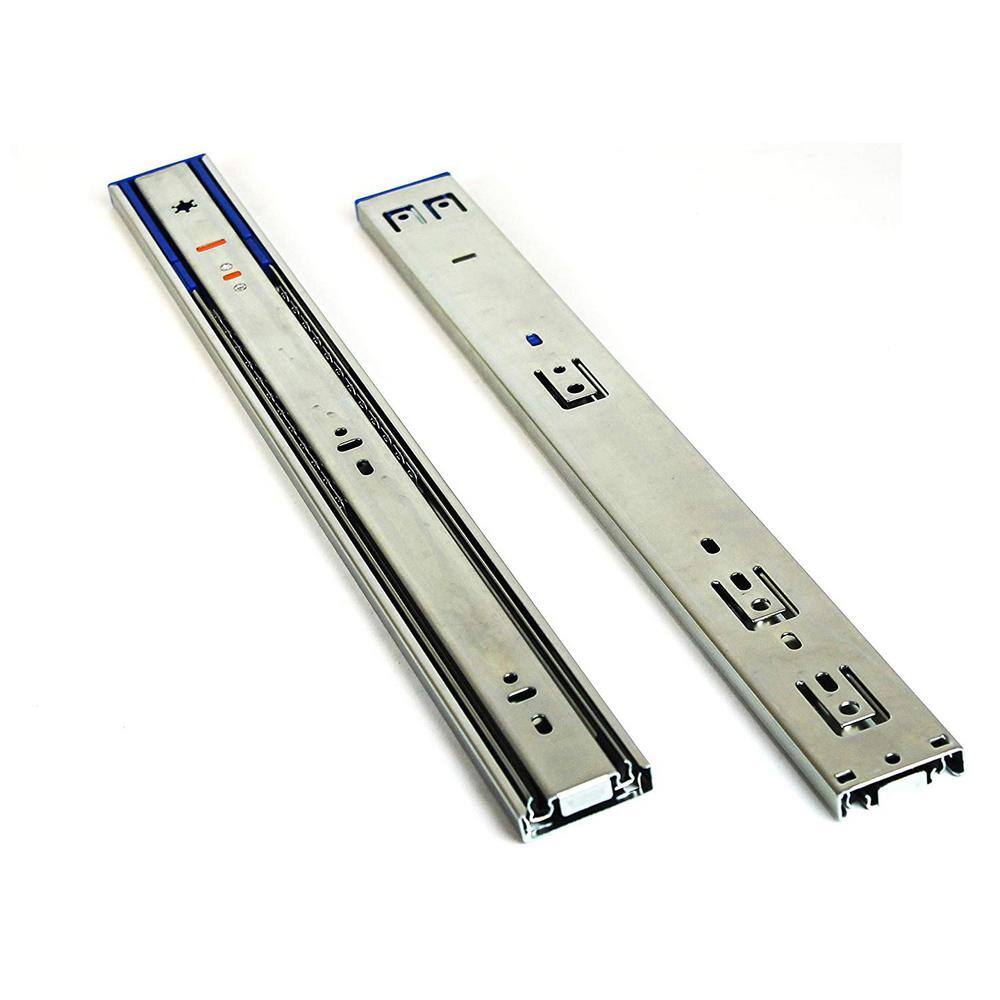 Unbranded 4507-18-10-NEW 18 in. Soft Close Full Extension Side Mount Ball Bearing Drawer Slide with Installation Screws 10-Pairs (20 Pieces)