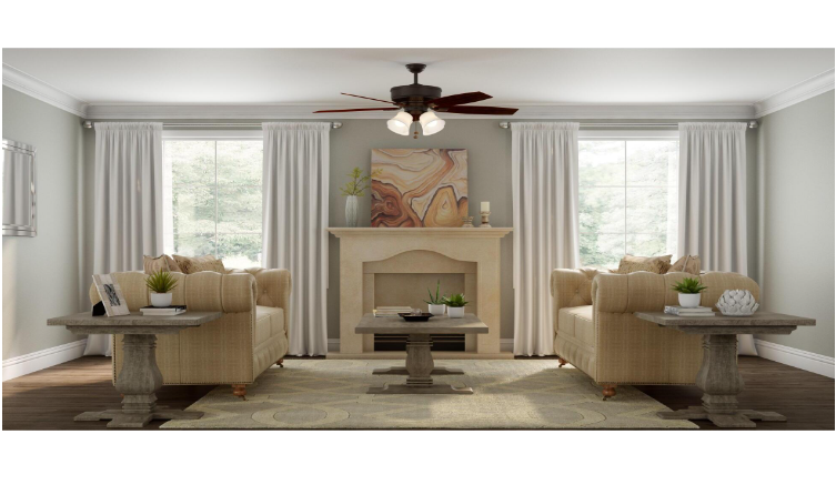 Hampton Bay 57231 Devron 52 in. LED Indoor Oil-Rubbed Bronze Ceiling Fan with Light Kit
