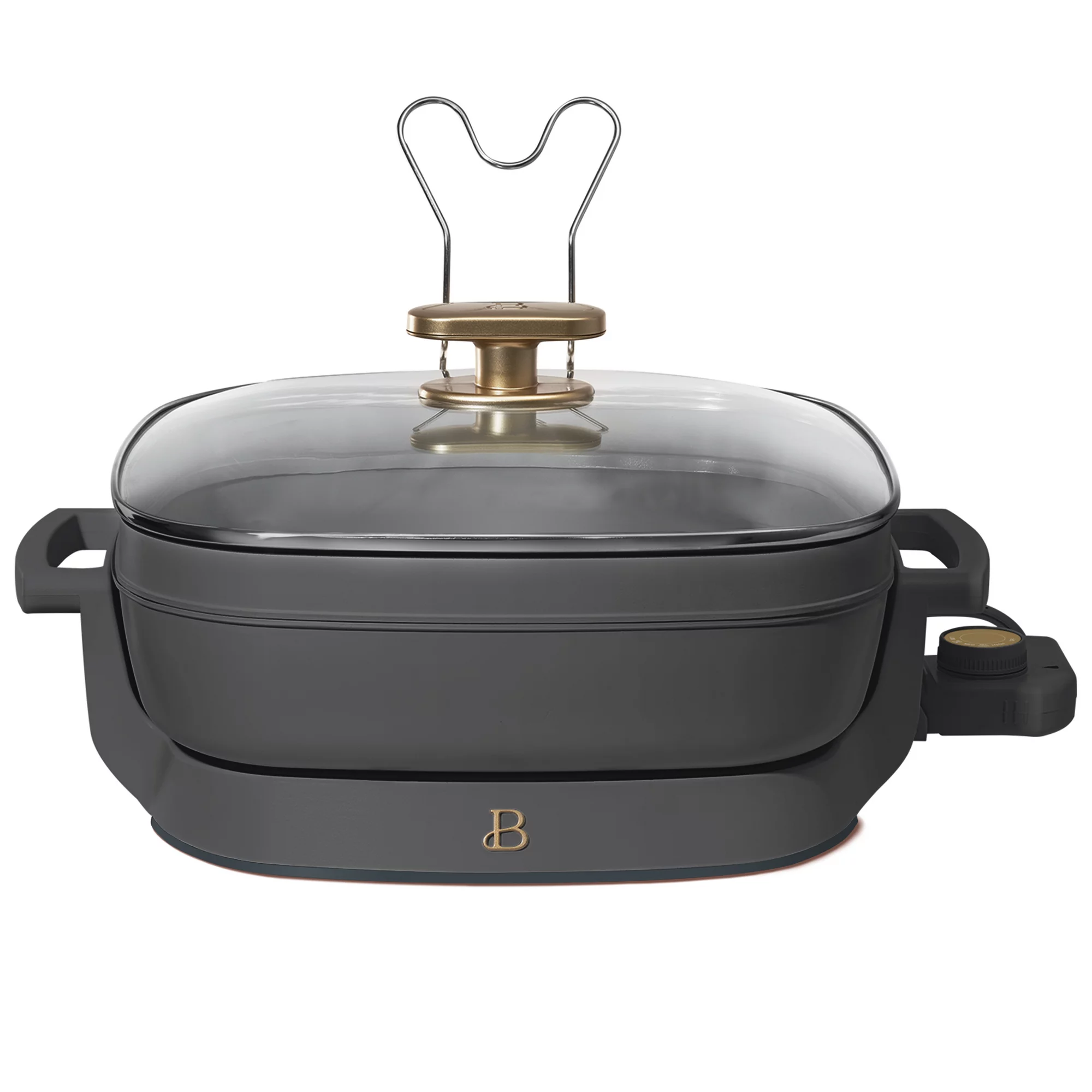 Beautiful 5-in-1 Electric Expandable Skillet. Oyster Grey by Drew Barrymore. Up to 7 QT (Oyster Grey)