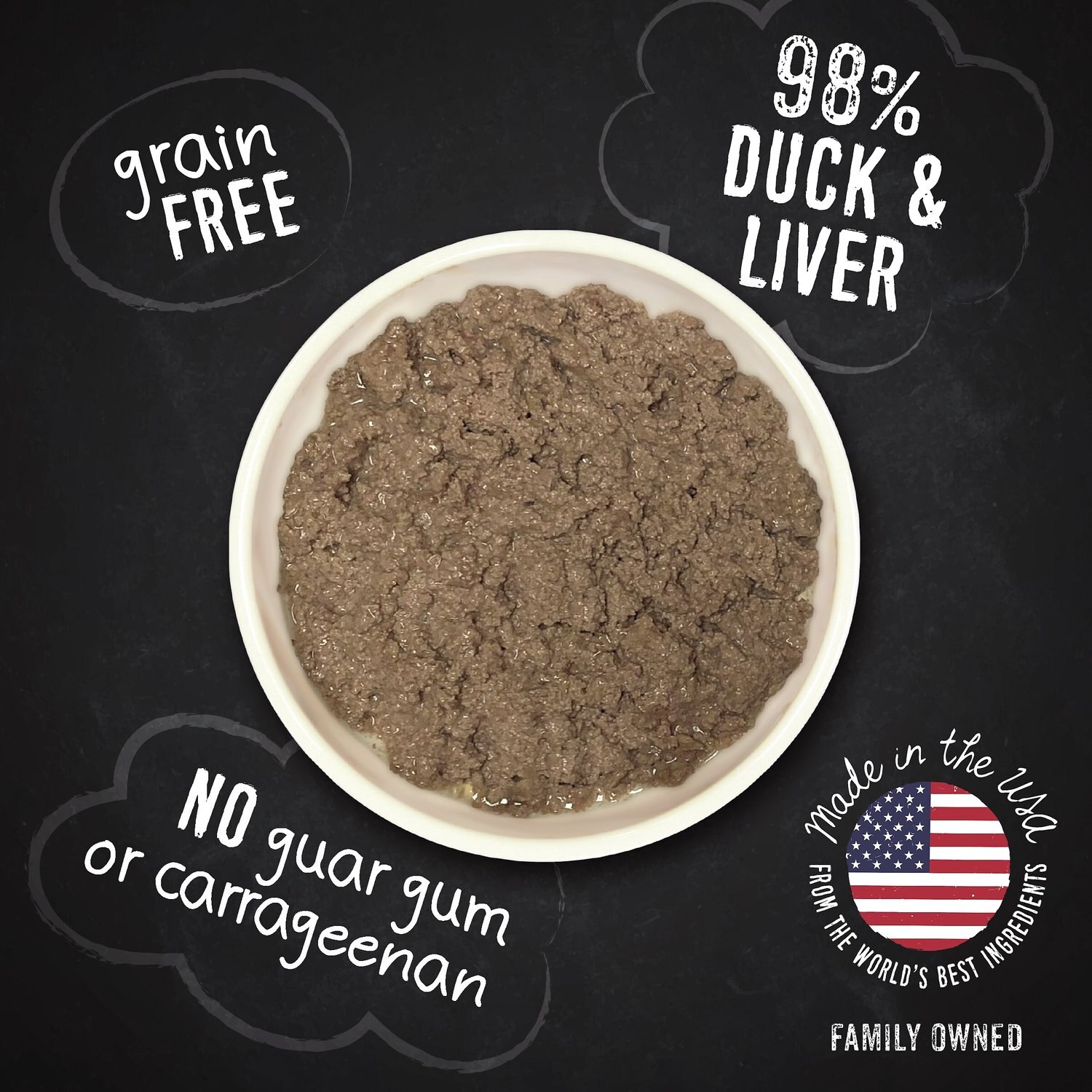 Hound & Gatos 98% Duck & Liver Formula Grain-Free Canned Cat Food