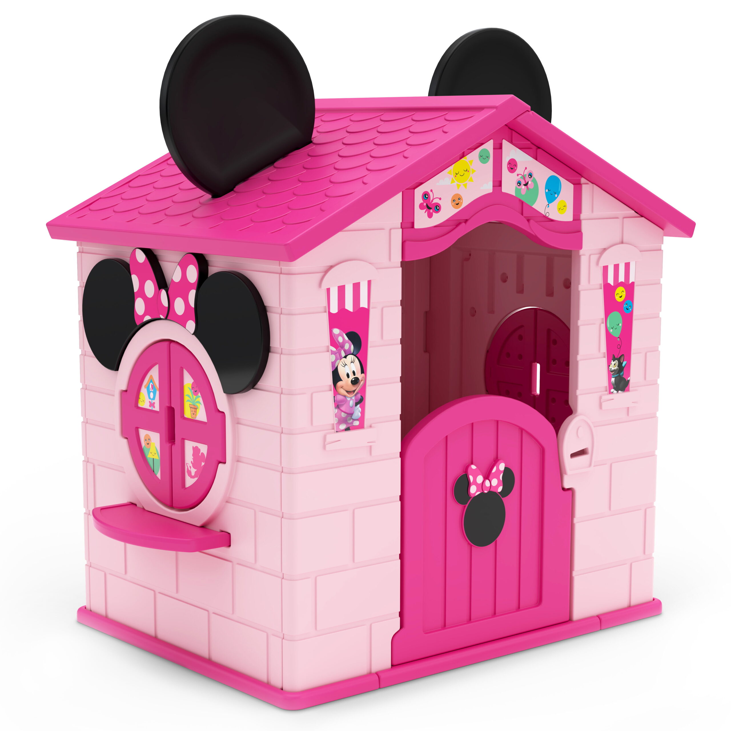 Disney Minnie Mouse Plastic Indoor.Outdoor Playhouse with Easy Assembly
