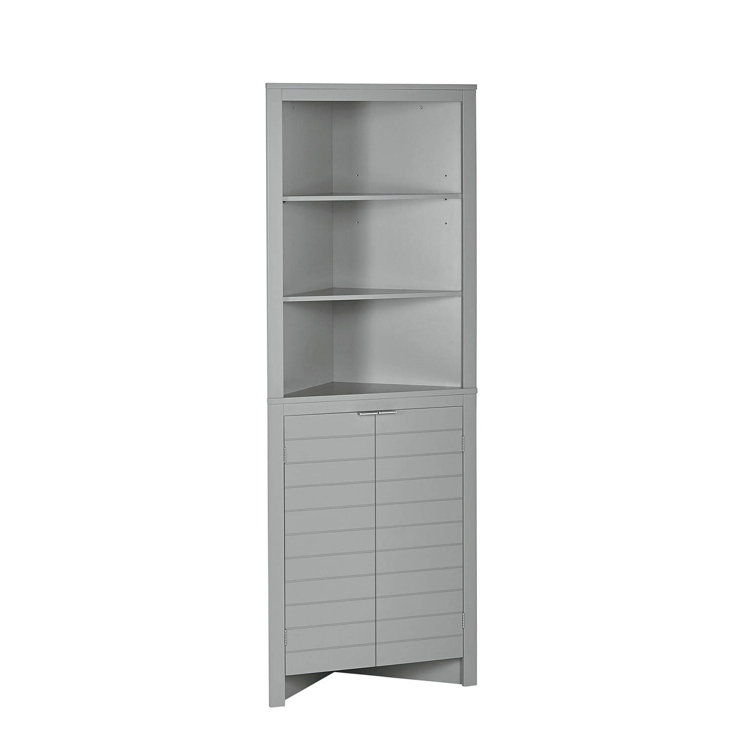 RiverRidge Home Madison Tall Corner Cabinet. Gray