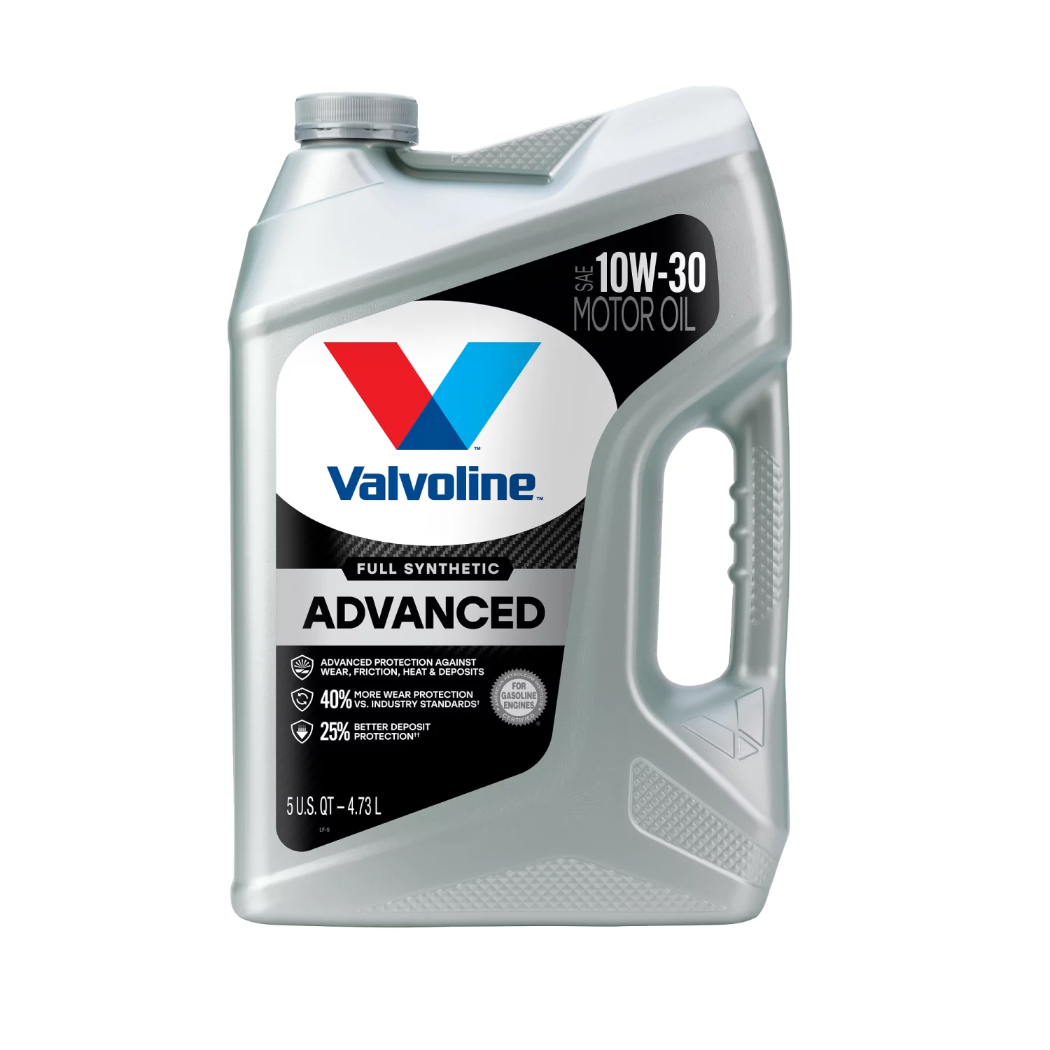 Valvoline Advanced Full Synthetic 10W-30 Motor Oil 5 QT. Case of 3