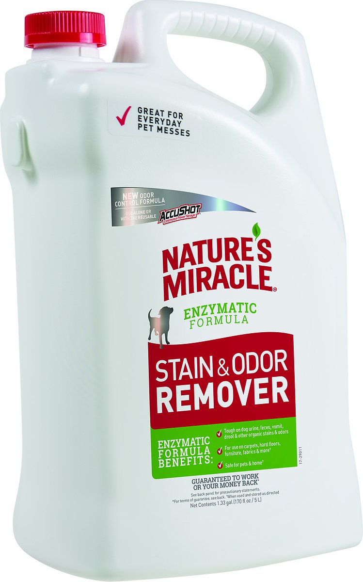 Nature-s Miracle Dog Stain & Odor Remover Refill. 1.3-gallon bottle