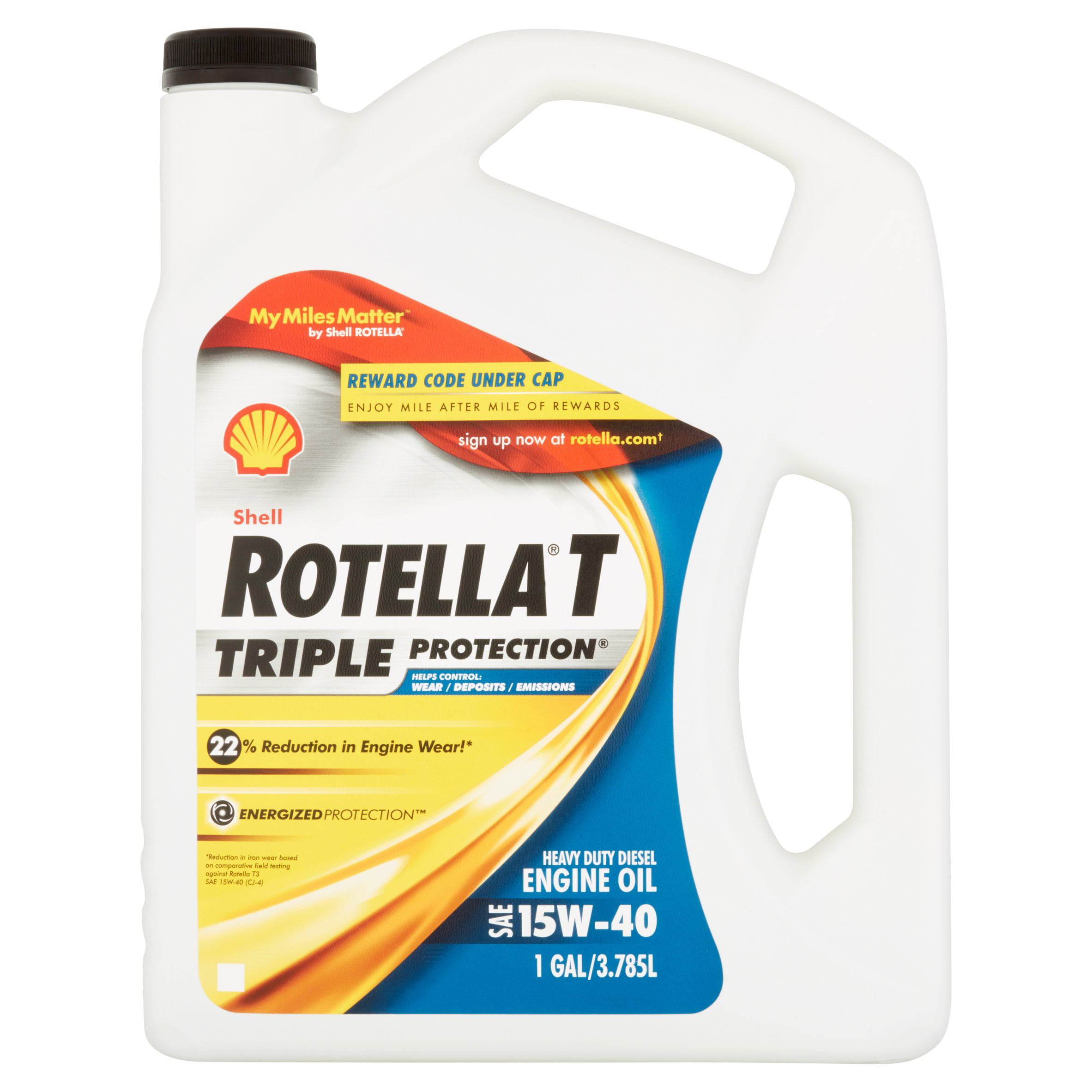 Shell Rotella T 15W-40 Heavy Duty Diesel Oil. 1 gal.