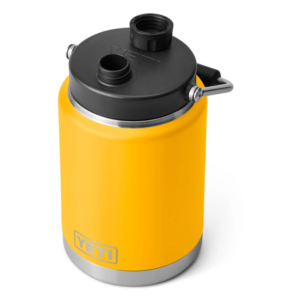 YETI Rambler Half Gallon Jug. Vacuum Insulated. Stainless Steel with MagCap. Alpine Yellow