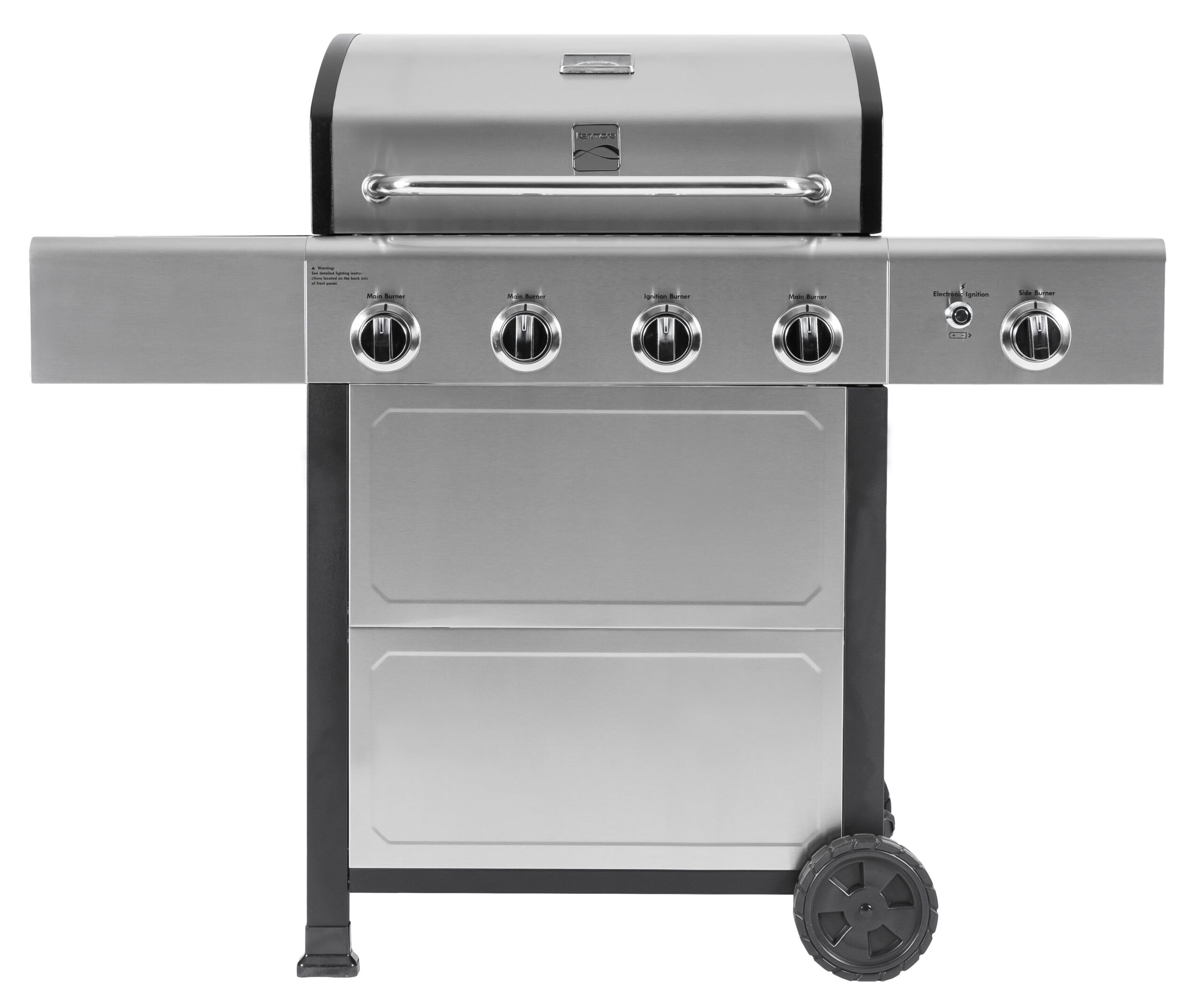 Kenmore 4-Burner Outdoor Propane Gas Grill with Side Burner. Open Cart. Stainless Steel