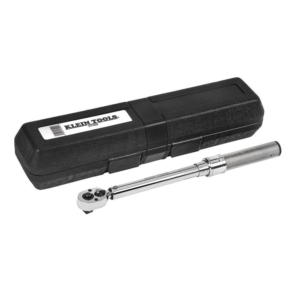 Klein Tools 57005 3/8 in. Torque Wrench with Square-Drive Ratchet Head