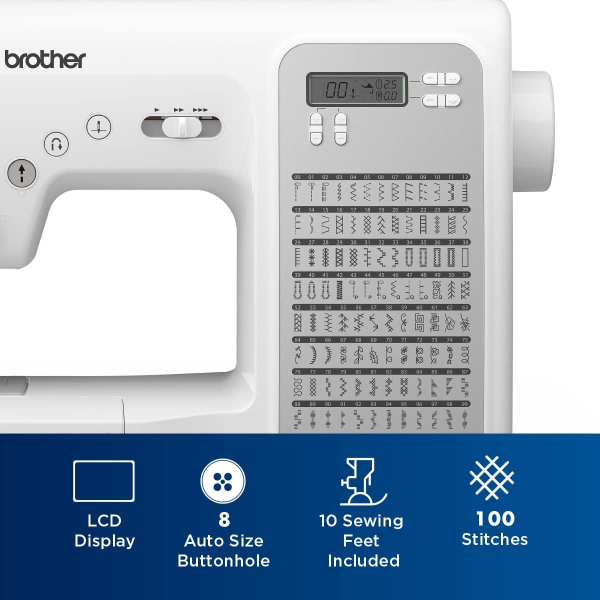 Brother CP100X Computerized Sewing and Quilting Machine. White