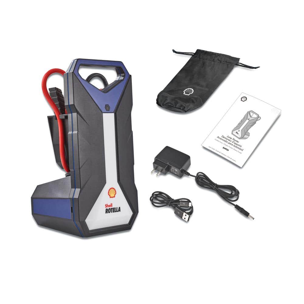 Formula Shell SH924 SH924 2000 12Volt Peak Amp Li-ion Jump Starter for up to 11L Gas / 8L Diesel Engines with 24000mAh Power Bank