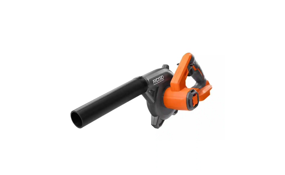 RIDGID R86043B 18V Lithium-Ion Cordless Compact Jobsite Blower with Inflator/Deflator Nozzle