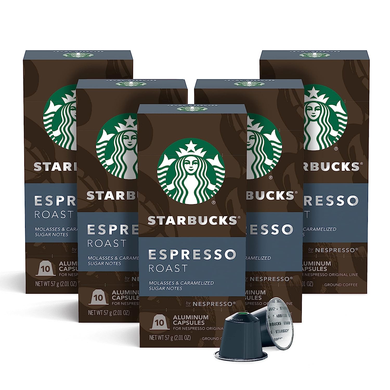 Starbucks by Nespresso Dark Roast Espresso (50-count single serve capsules. compatible with Nespresso Original Line System)