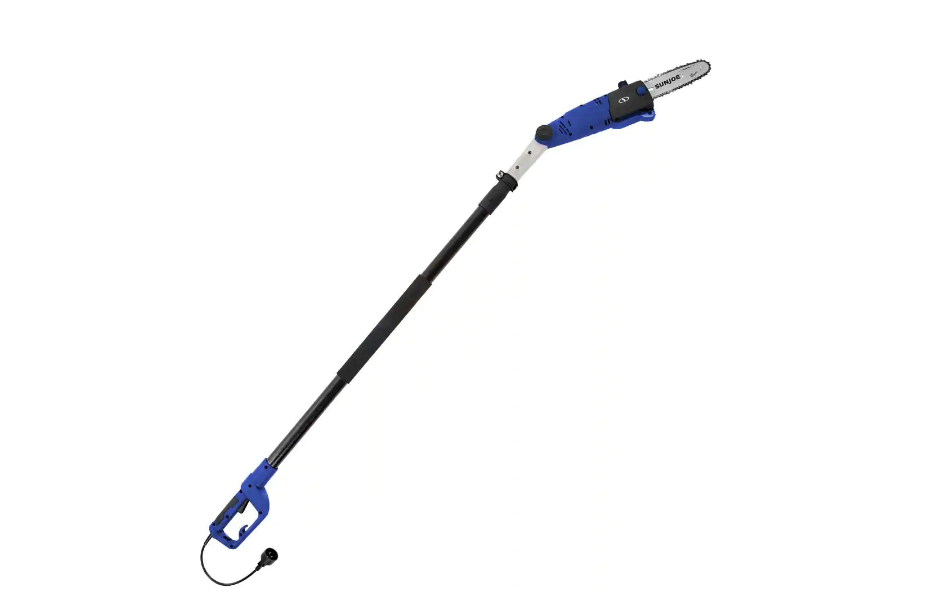 Sun Joe SWJ802E-SJB 8 in. 6.5 Amp Multi-Angle Telescopic Electric Pole Saw. Blue