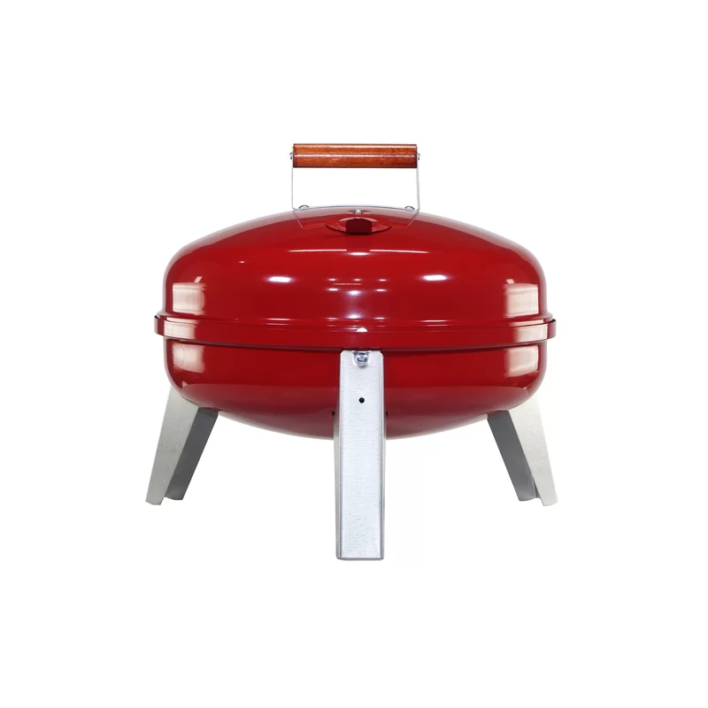 Americana 2130-4-511 The Wherever Portable Dual Fuel Electric and Charcoal Grill in Red