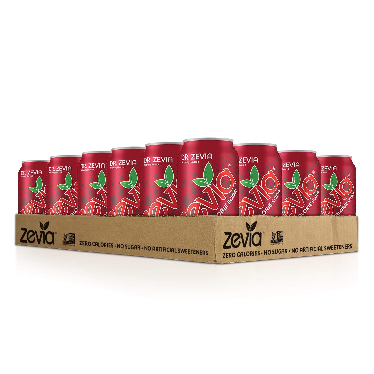 Zevia Zero Calorie Soda. Dr. Zevia. 12 Ounce Cans (Pack of 24)