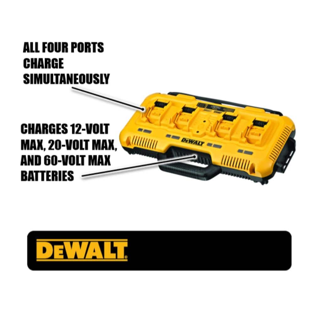 DEWALT DCB104 12V/20V/60V MAX 4-Port Lithium-Ion Battery Charger