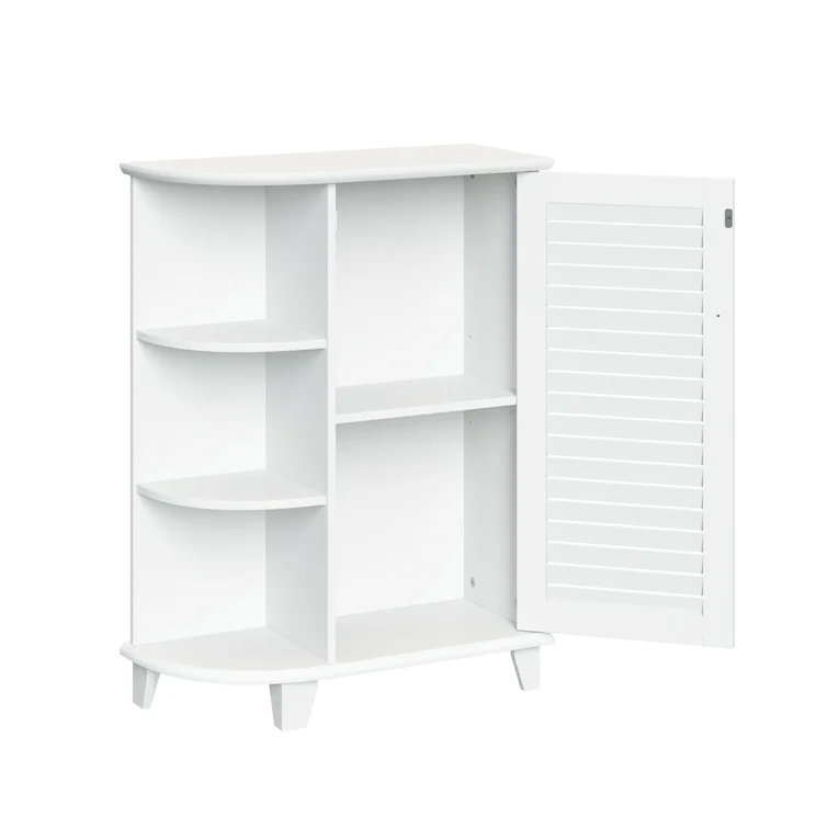Winston Porter Carilee Freestanding Bathroom Cabinet - White