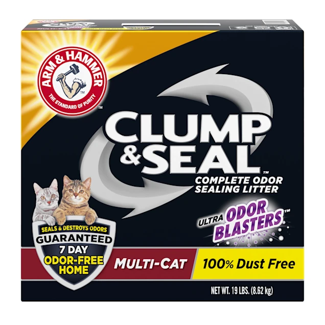 Arm & Hammer Clump & Seal Multi-Cat Odor Sealing Cat Litter. 19 lbs.