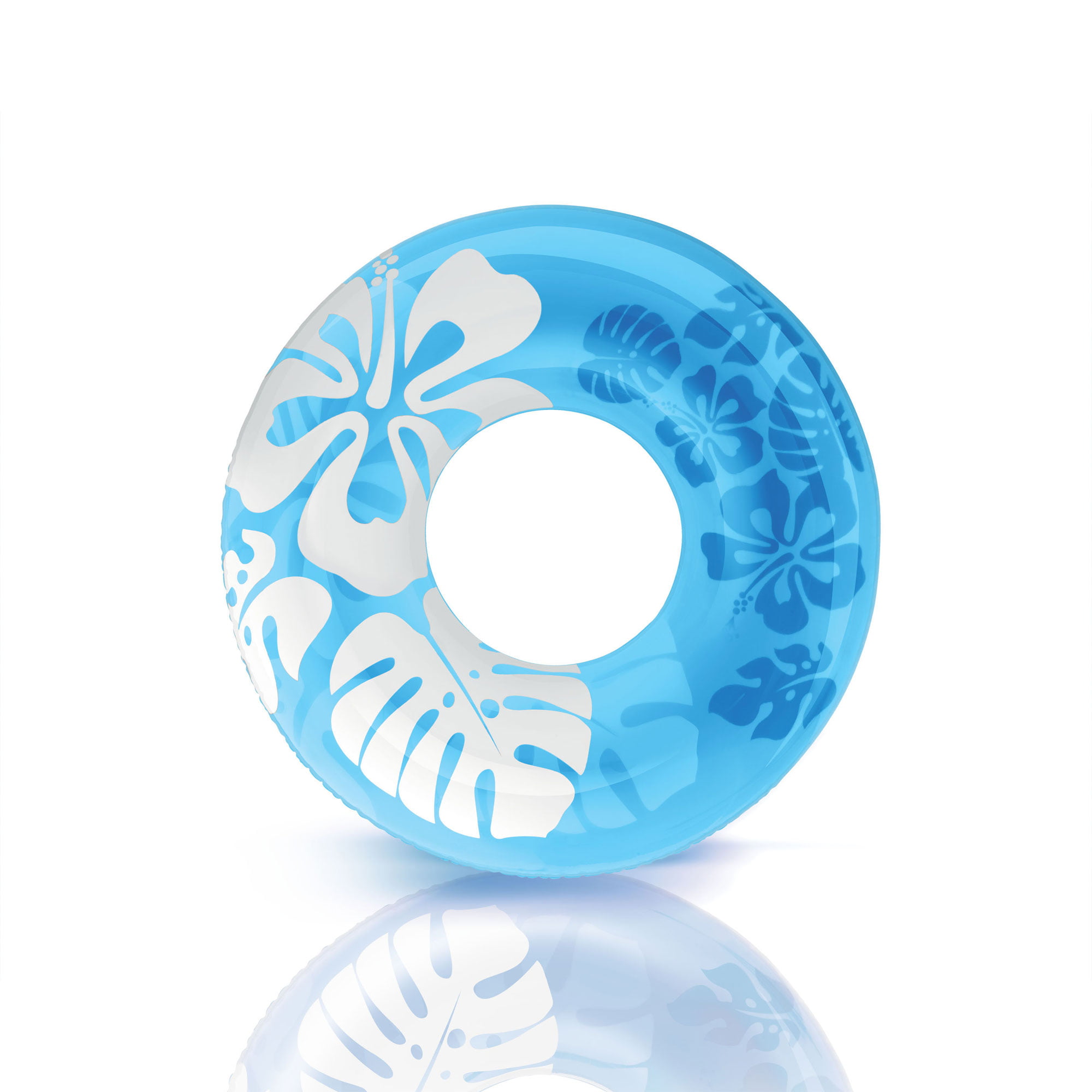 Intex 36 Inch Transparent Inflatable Round Swimming Pool Ring Float (24 Pack)