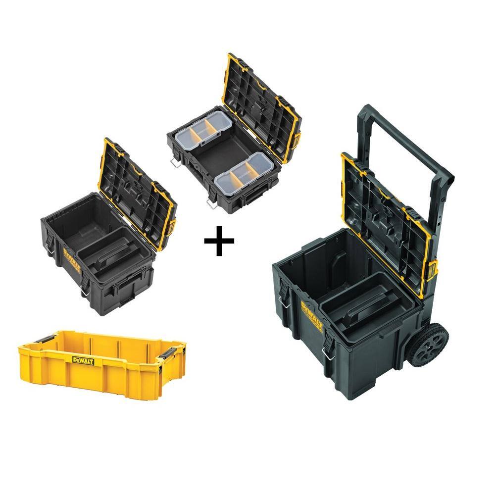 DEWALT DWST08165005020 TOUGHSYSTEM 2.0 22 in. Small Tool Box. TOUGHSYSTEM 2.0 24 in. Mobile Tool Box. 22 in. Medium Tool Box and Deep Tool Tray