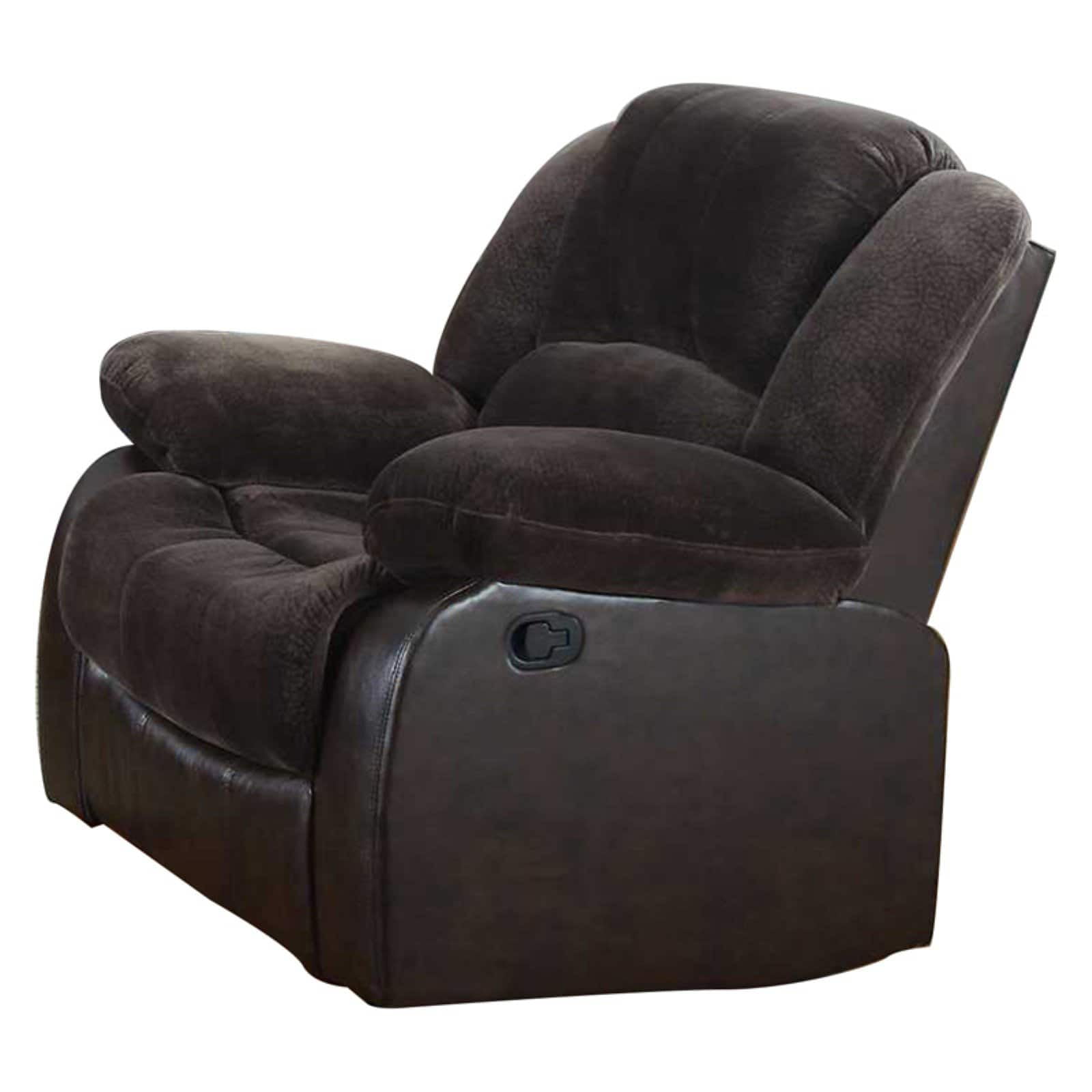 Nathaniel Home Champion & PU Recliner Beige