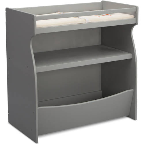Delta Children Gateway 2-in-1 Changing Table and Storage Unit. Gray