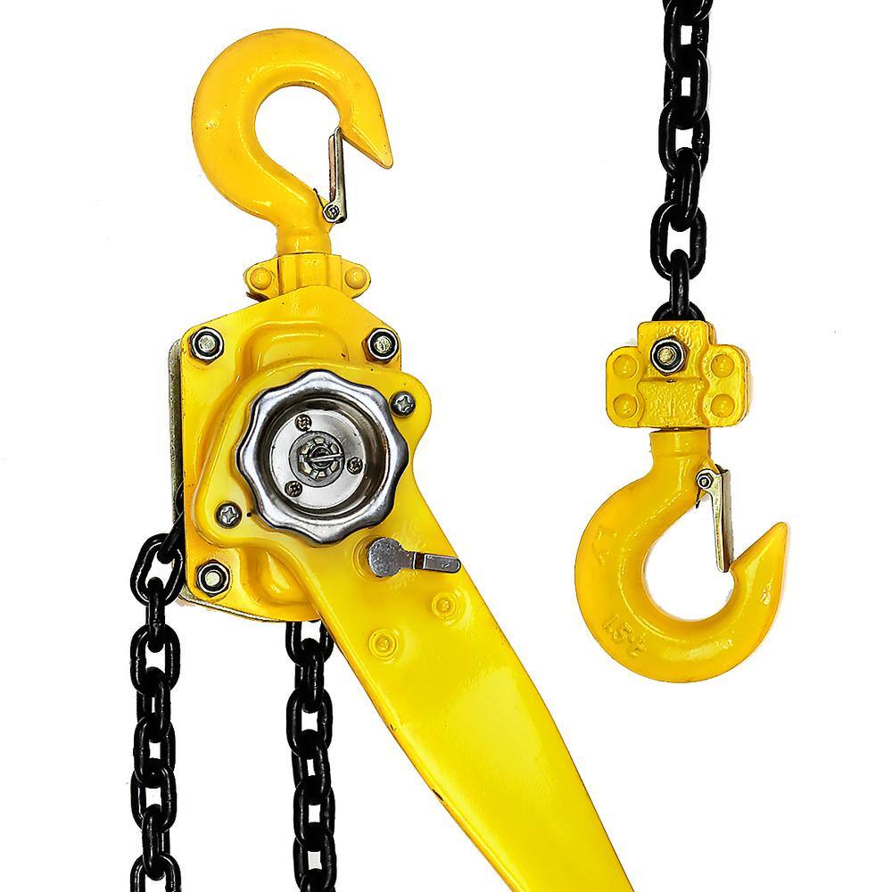 XtremepowerUS 58105 1.5-Ton Steel Block Chain Lever Hoist Puller Lifter 20 ft.