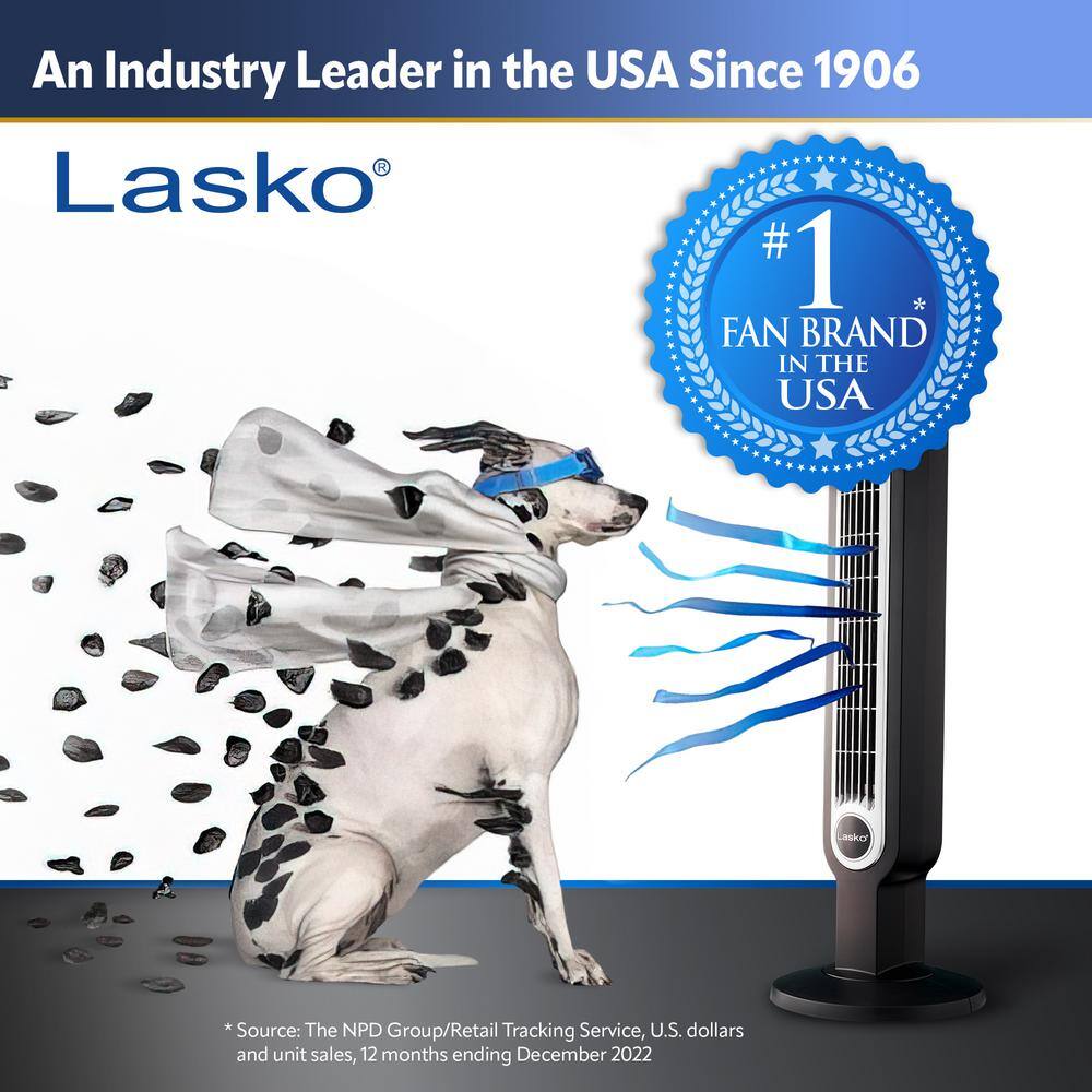 Lasko YF202 42 in. 4-Speed Outdoor Living Tower Fan