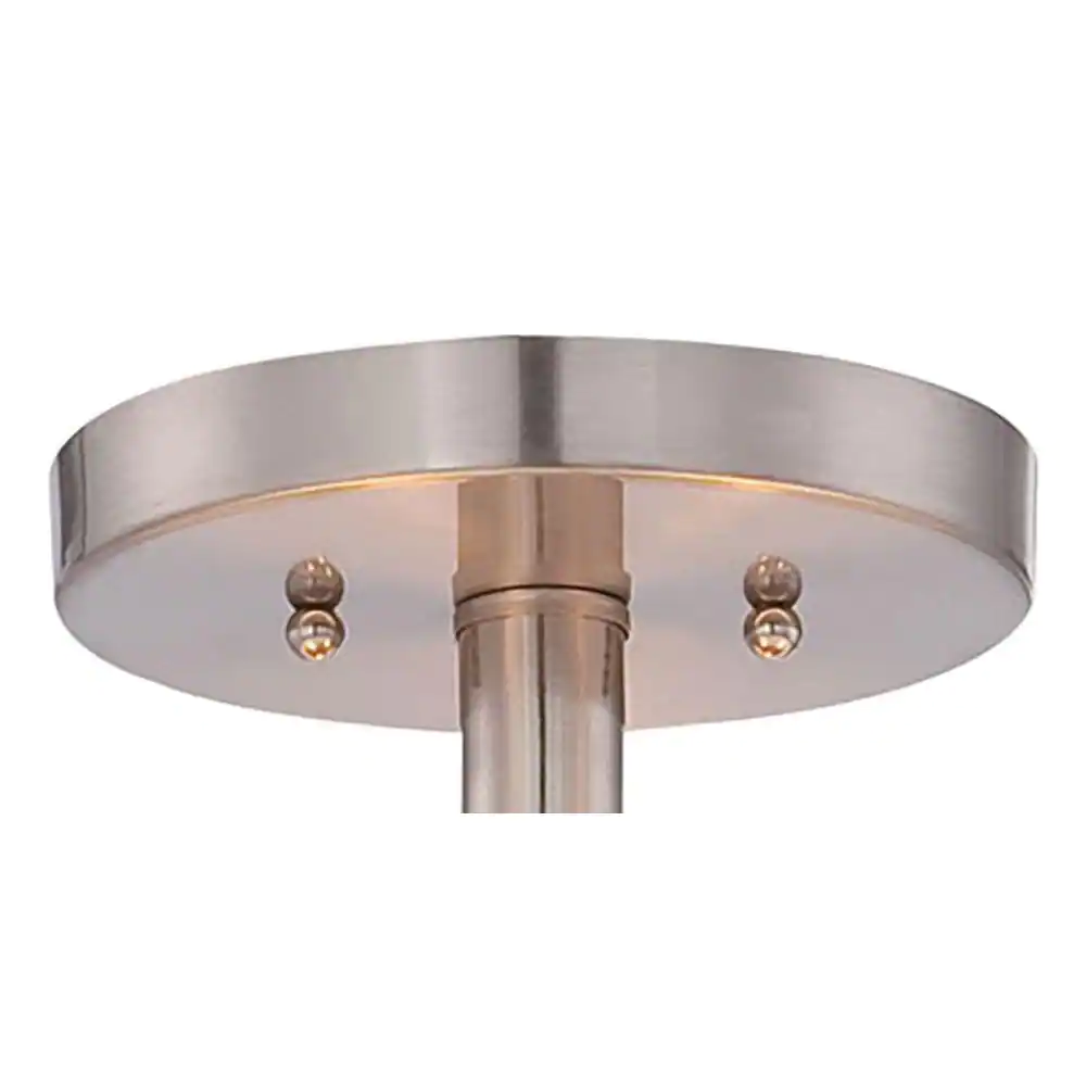 Minka Lavery Parsons 4107-84 Studio 3-Light Brushed Nickel Semi-Flush Mount Light