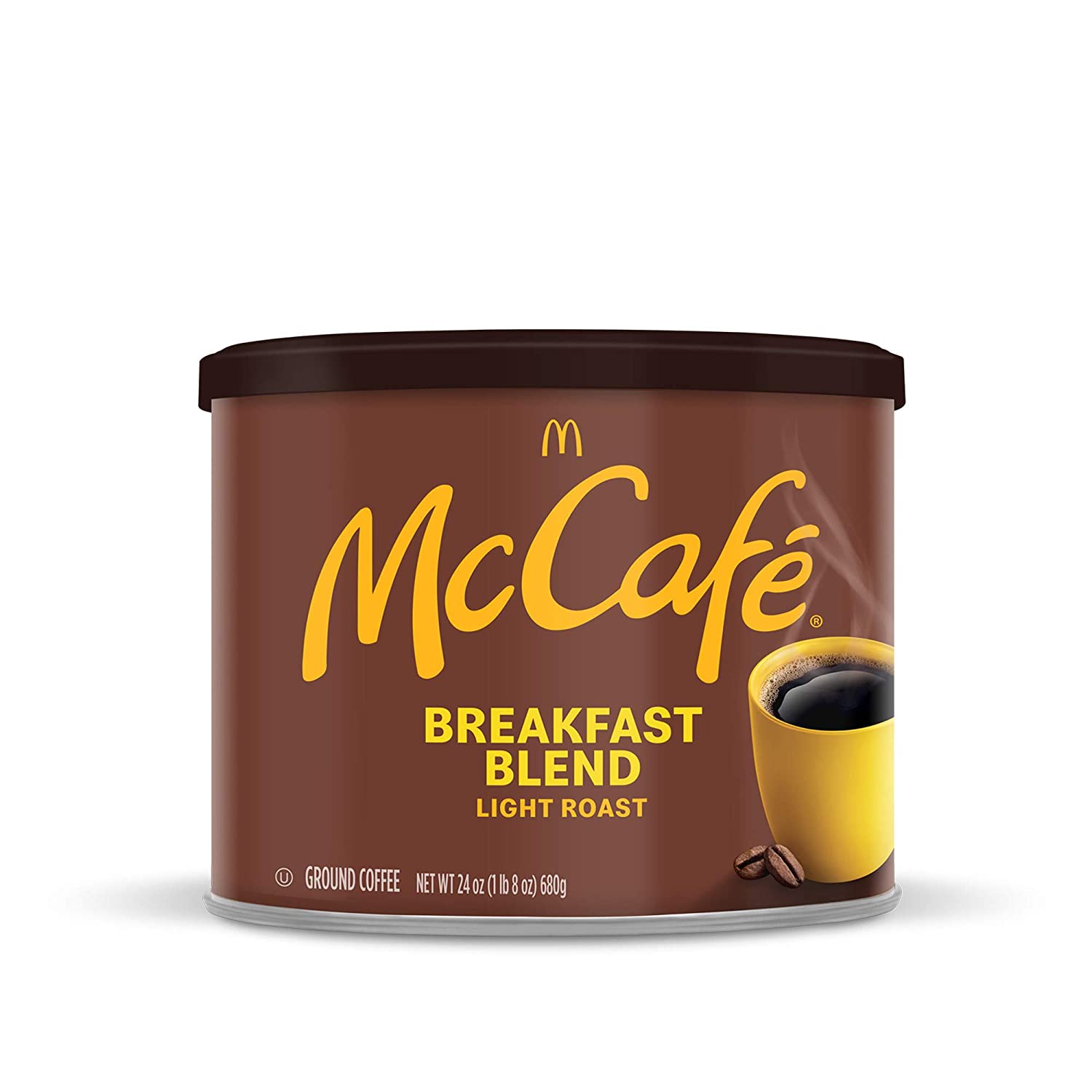 McCafe Breakfast Blend. Light Roast Ground Coffee. 24 oz Canister