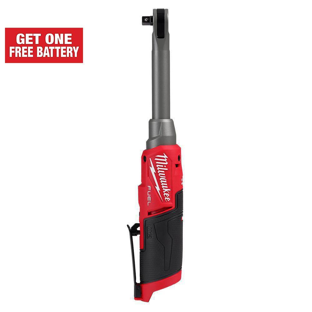 Milwaukee 2569-20 M12 FUEL 12V Lithium-Ion Brushless Cordless 3/8 in. Extended Reach High Speed Ratchet (Tool Only)