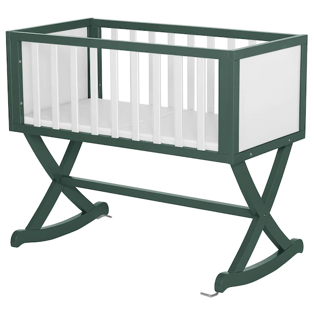 Dream On Me Luna/Haven Cradle. Olive and White