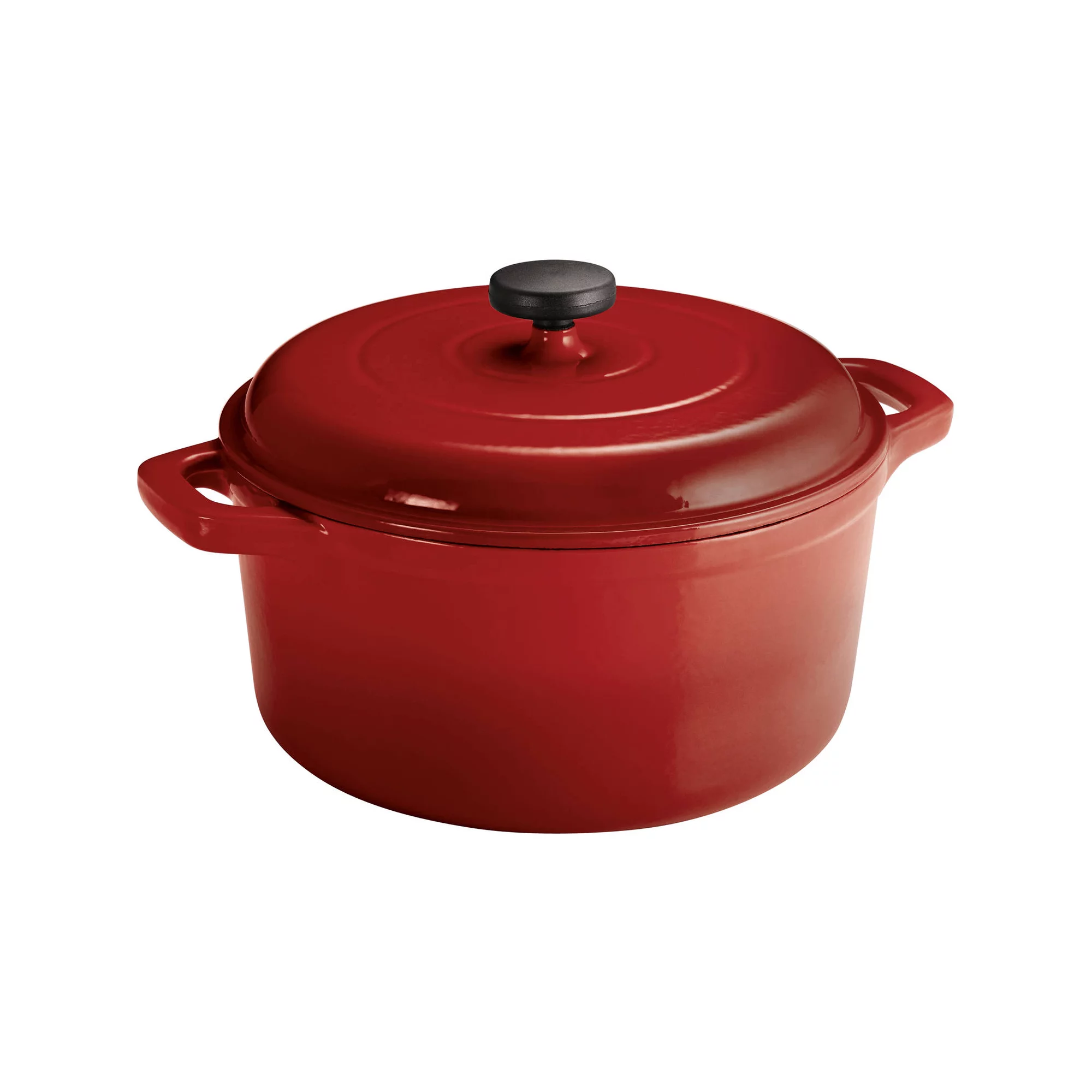Tramontina Enameled Cast Iron 6.5 Quart Round Dutch Oven. Red