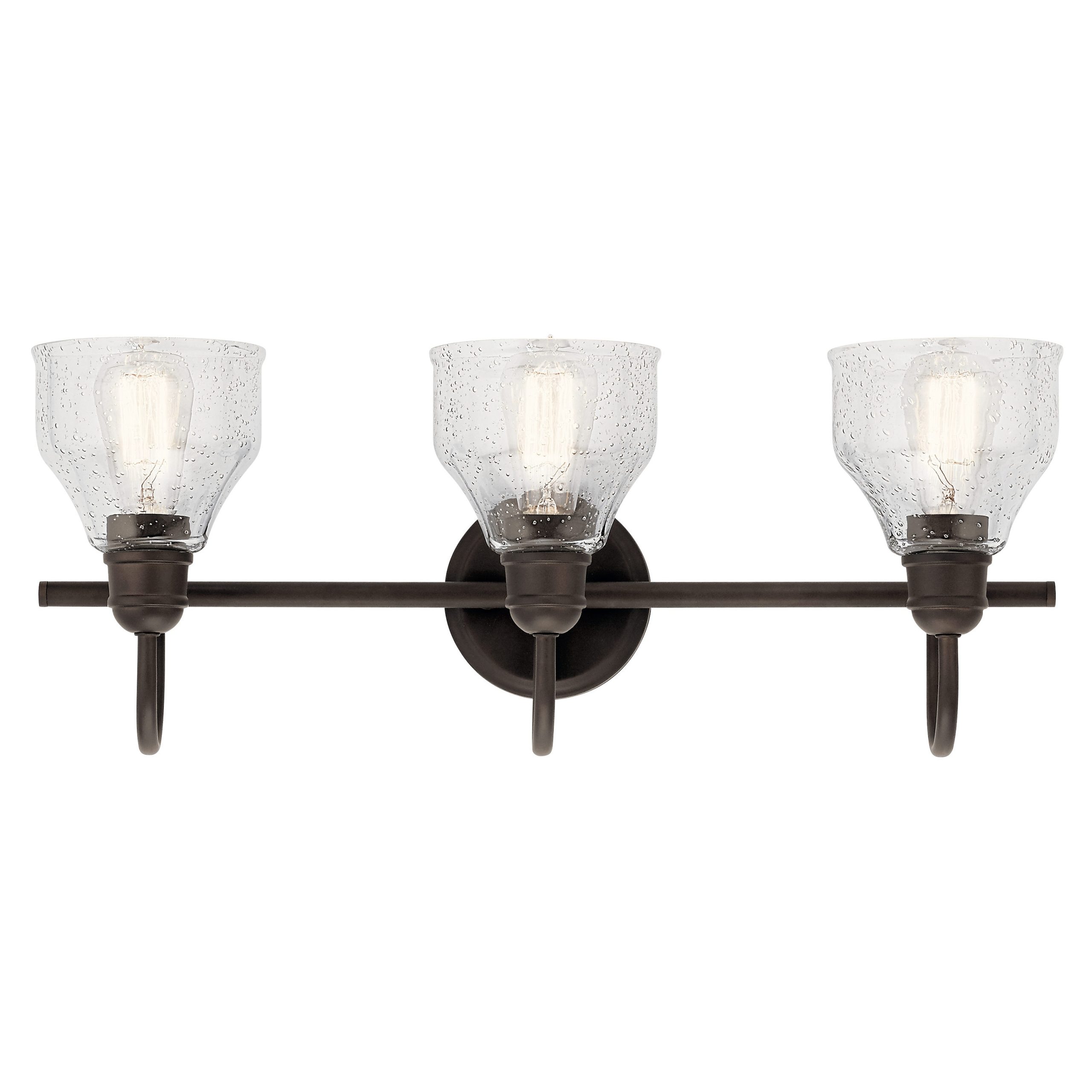 Kichler 45973OZ Avery 24-in 3-Light Olde Bronze Farmhouse Vanity Light