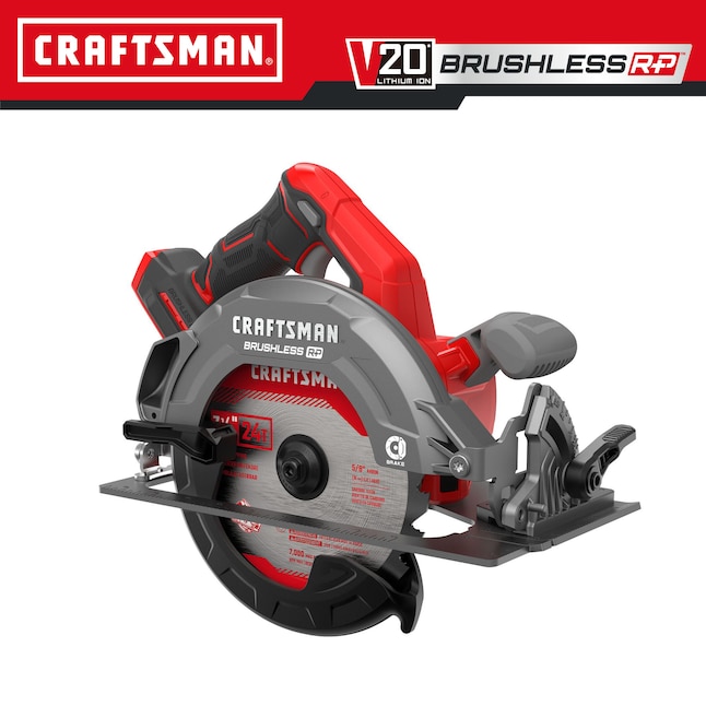 CRAFTSMAN Circular Saw CMCS551BLW V20 RP 20-volt Max-Amp 7-1/4-in Brushless Cordless